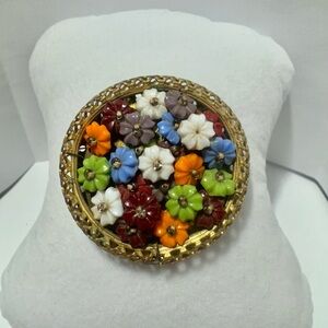 Floral Multicolor Brooch